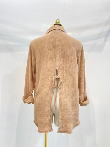 Oversized Button-Up Blouse